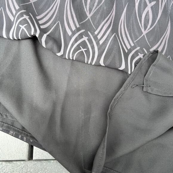 JM Collection long sleeves, V-neck, black ombre tunic.  Women's size 14 - Picture 11 of 12